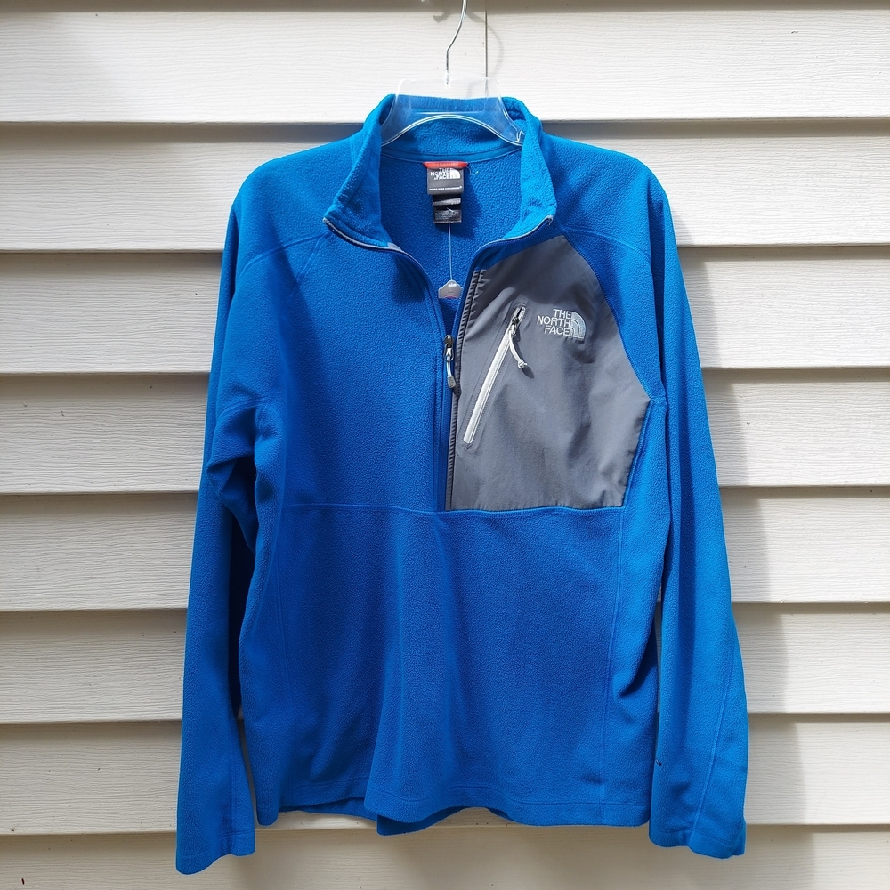 The North face men's blue sweatshirt Blue and Gray Jacket